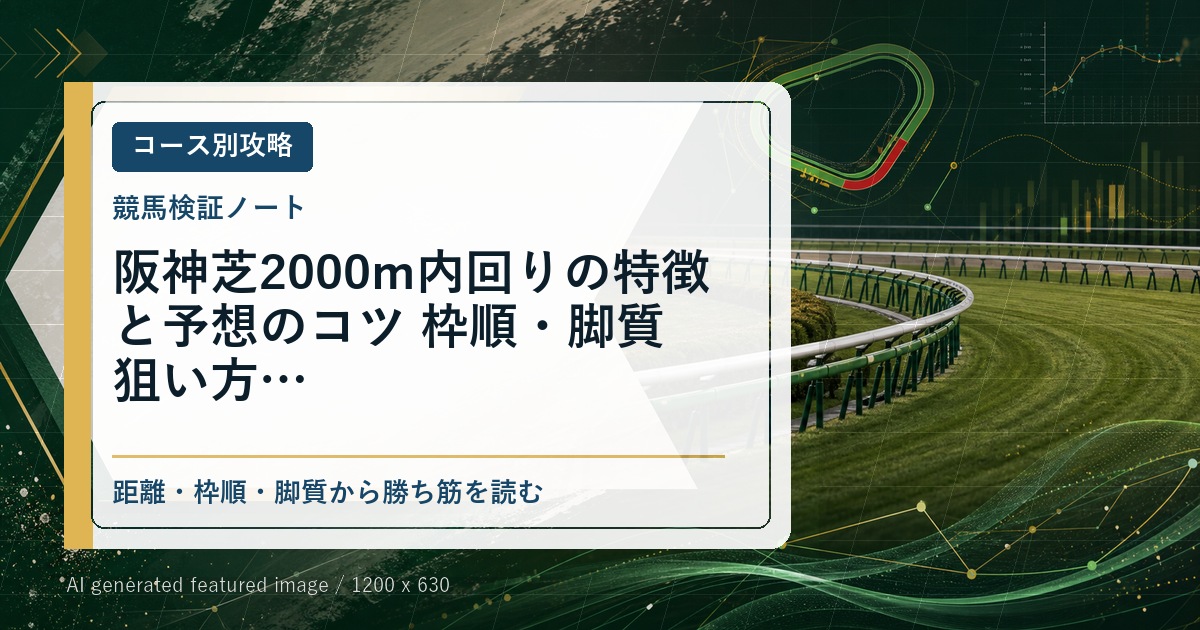 阪神芝2000m内回りの特徴と予想のコツ｜枠順・脚質・狙い方のアイキャッチ画像